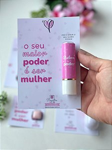 10 unidades Card com manteiga de cacau