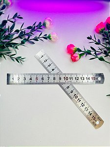 Régua Aço Inox 15 Cm