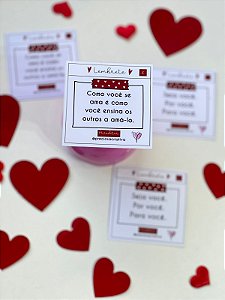 Card Jogo do Amor com Tic Tac - Dia dos Namorados