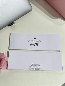 5 unidades - Carnê personalizado