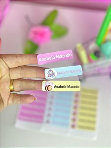 Etiquetas escolares personalizadas