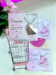 10 unidades - Chaveiro espelho com card personalizado