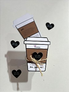 Card copo de café + mini coador e sachê de café