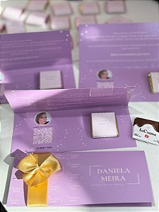 20 unidades - Card de luxo + mimo
