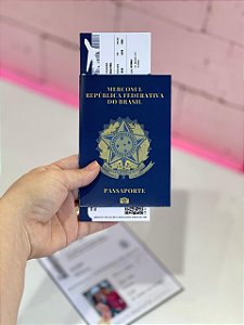 Cartão estilo passaporte - 25 unidades