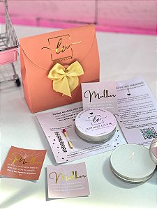 10 unidades - Vela aromática com acendedor mágico + bolsinha