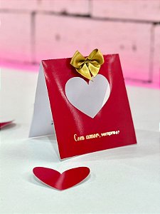 24 unidades - Card de luxo para mimo (vazio)