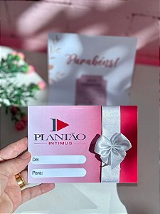 Kit - Cartas presente com laço
