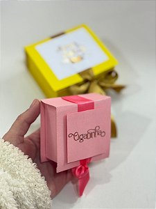 Mini caixinha livro - Spoiler Setembro amarelo e Outubro Rosa