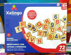 Brinquedo Minha Escolinha Desafio da Matemática 36 Peças Xalingo