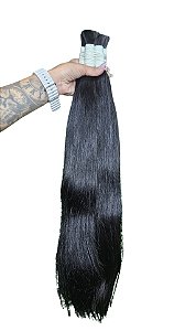 Liso Natural Castanho Escuro Liga Branca