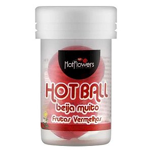 Bolinha Hot Ball Beijável Frutas Vermelhas 2uni