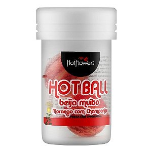 Bolinha Hot Ball Beijavel Morango com Champanhe 2 Uni