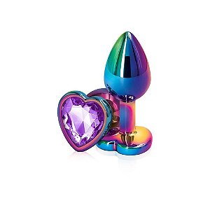 Plug Anal P Camaleão Coração Roxo