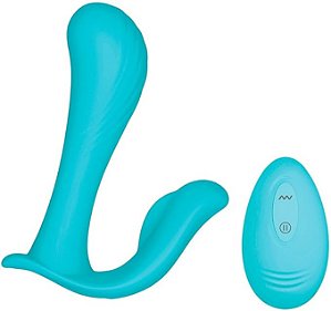 Heaven Vibrador Clitóris Ponto G Azul 10 Potências