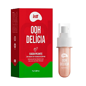 Ooh Delícia Calda Beijável Efeito Picante Sabor Morango Azedinho