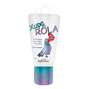 Xupa Rola Gel Beijável Estimula Intensifica Oral Chocolate