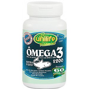 Cápsulas de Ômega 3 60 de 1200mg Unilife