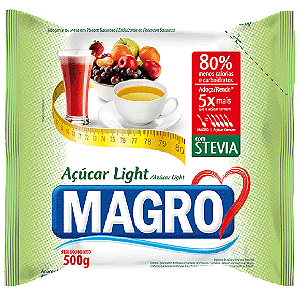 Açúcar Light com Stevia 500g Magro