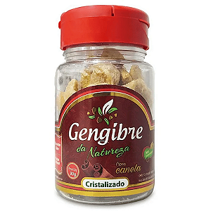 Gengibre Cristalizado com Canela 30g Da Natureza