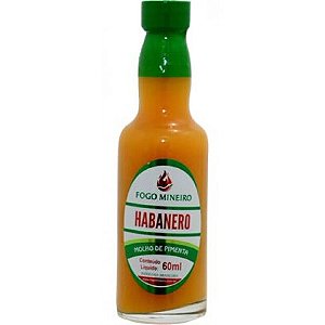 Molho de Pimenta Habanero 60ml Fogo Mineiro