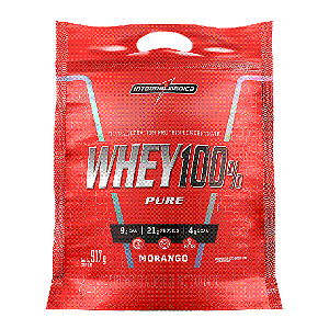 Whey 100% Pure Morango 907g Integralmédica