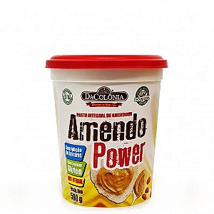 Pasta Integral de Amendoim Amendopower Tradicional 500g DaColônia