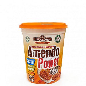 Pasta de Amendoim Integral Granulado Amendopower 500g Da Colônia