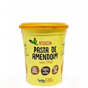 Pasta de Amendoim Integral com Mel 500g Terra dos Grãos