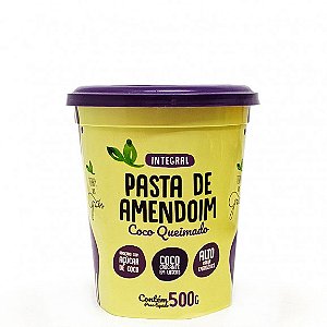 Pasta de Amendoim Integral Coco Queimado 500g Terra dos Grãos