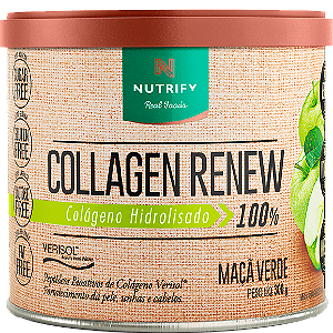 Colágeno Hidrolisado Verisol Collagen Renew Maçã Verde 300g Nutrify