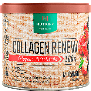 Colágeno Hidrolisado Verisol Collagen Renew Morango 300g Nutrify
