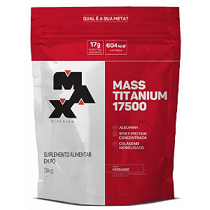 Mass Titanium Morango 3kg Max Titanium