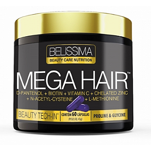 Mega Hair Belissima 60 Capsulas Black Skull