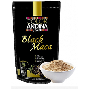 Maca Peruana Black Pó Organico 100g Color Andina