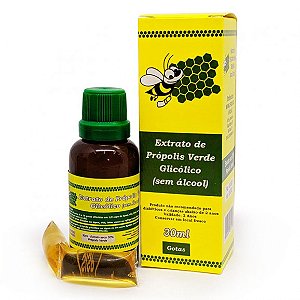 Extrato de Própolis Verde Sem Álcool Gotas 30ml Miromel