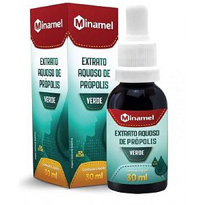 Extrato Aquoso de Própolis Verde Sem Álcool 30ml Minamel