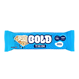 Barra de Proteína Thin Cookies & Cream 40g Bold