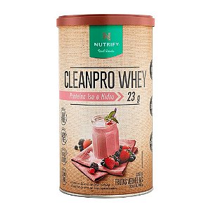 CleanPro Whey sabor Frutas Vermelhas 450g Nutrify