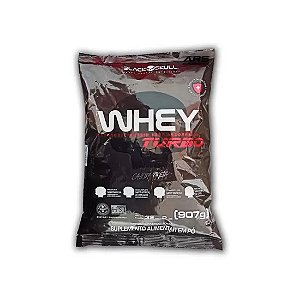 Whey Turbo Refil Sabor Chocolate 907g Black Skull