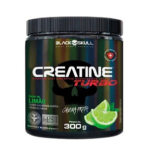 Creatine Turbo Sabor Limão 300g Black Skull