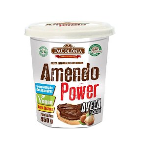 Pasta de Amendoim AmendoPower Sabor Avelã e Cacau 450g Da Colônia