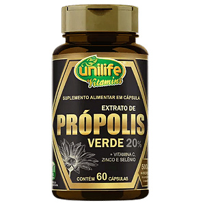 Capsula de Extrato de Própolis Verde 60cp Unilife