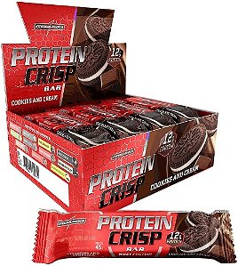 Protein Crisp Bar Cookies and Cream Display 540g Integralmedica