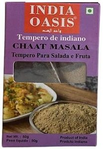 Tempero Indiano Chaat Masala para Salada 50g India Oasis