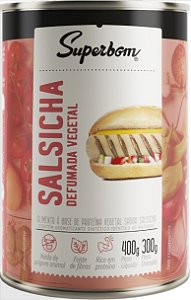 Salsicha Defumada Vegetal 400g Superbom
