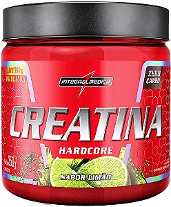 Creatina Hardcore Limão 350g Integralmedica