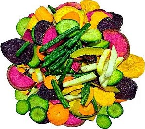 Chips Mix de Vegetais Temperados Granel