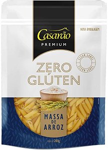 Macarrão Penne de Arroz sem Glúten 200g Casarão