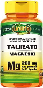 Capsula Taurato Magnésio 60cp Unilife